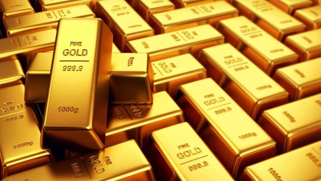 Stacked fine gold bars, the physical side of gold supply and demand