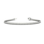 925 sterling silver tennis bracelet with sparkling cubic zirconia stones for elegant jewelry.