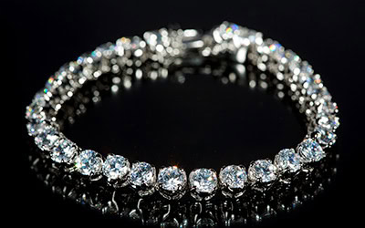 Exquisite diamond tennis bracelet showcasing sparkling, high-quality jewelry at david stern jewelers, perfect for engagement or luxury gift purposes.