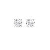 6 carat lab grown studs: two 3.00 ct round brilliant lab-grown diamonds in 14kt white gold four-prong settings