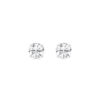 4 carat lab grown studs: two 2.00 ct round brilliant lab-grown diamonds in 14kt white gold four-prong settings